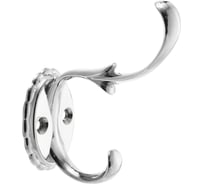 Двухрожковый мебельный крючок Kerron хром KR-0110