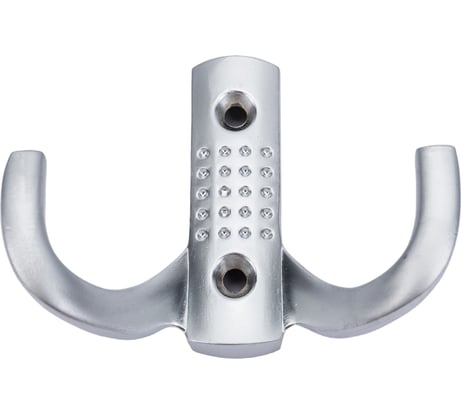 Двухрожковый мебельный крючок Kerron матовый хром KR-0061-SC