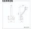 Крючок мебельный трехрожковый Kerron хром KR-0071 4