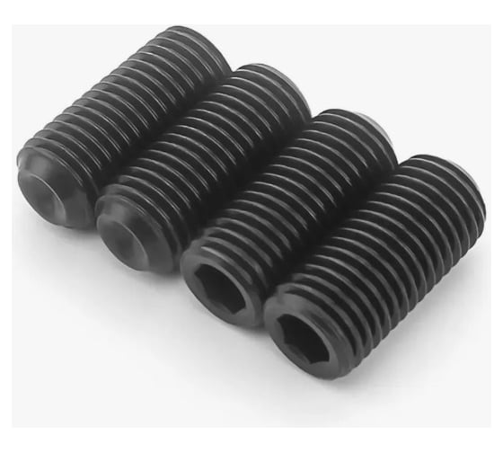 Винт установочный ЦКИ DIN 916 м20x20 45h, оксидированный, hex 10, 5 шт. 54091