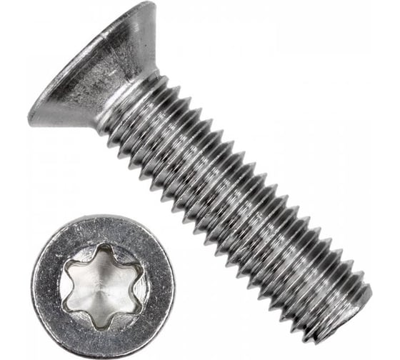 Винт ЦКИ DIN 965 м3x6, цинк, tx 10, 200 шт. 48153 1