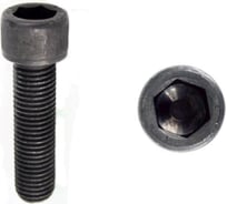 Винт ЦКИ DIN 912 м10x45, полная резьба, 12.9, оксидированный, hex 8, 10 шт. 55590