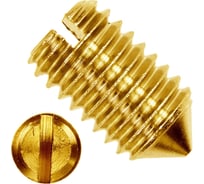 Винт установочный ЦКИ DIN 553 м5x8, латунь, 10 шт. 83611