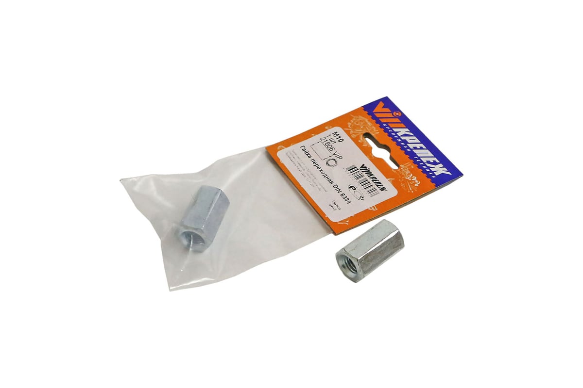 Переходная гайка VIPкрепеж DIN 6334 М10 21606 VIP купить в Нижнем ...