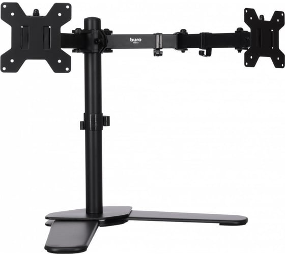Кронштейн для мониторов BURO ЖК M042 черный 17"-27" максимальный вес 8 кг, настольный поворот и наклон 1174945