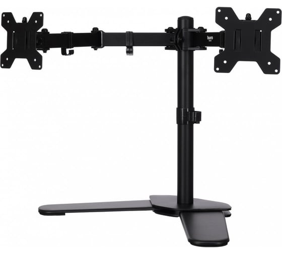 Кронштейн для мониторов BURO ЖК M042 черный 17"-27" максимальный вес 8 кг, настольный поворот и наклон 1174945