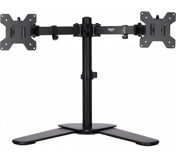 Кронштейн для мониторов BURO ЖК M042 черный 17"-27" максимальный вес 8 кг, настольный поворот и наклон 1174945