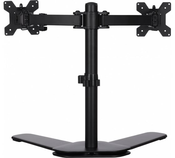 Кронштейн для мониторов BURO ЖК M042 черный 17"-27" максимальный вес 8 кг, настольный поворот и наклон 1174945