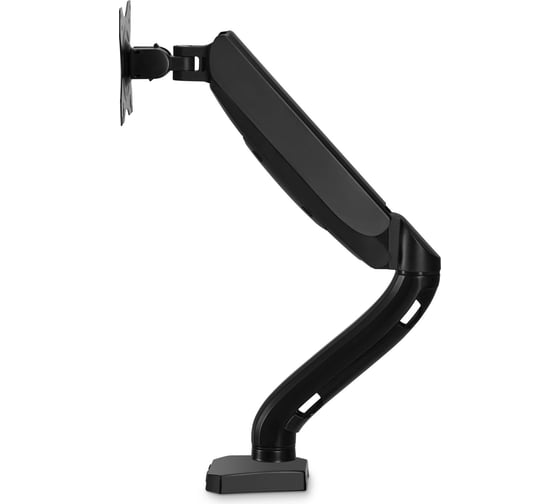 Кронштейн для мониторов BURO ЖК M1 черный 17"-27" максимальный вес 9 кг, крепление к столешнице, поворот и наклон 1174928