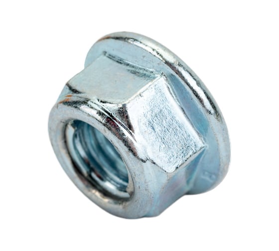 Гайка с фланцем ЦКИ DIN6927 М12 самоконтр., 10 Ц SW 19, 10 шт. 80620