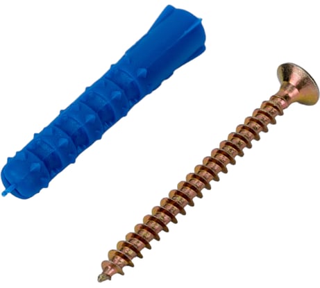 Набор крепления плинтусов VIPкрепеж 6/35 дюбель ежик 25шт/25шт 23904 VIP