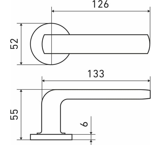 Комплект ручек Аллюр АРТ "ЭРИКА" MAB (9230) матовая бронза 16068