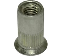 Заклепка-гайка ЦКИ м4x12 потайная, рифленая, А2, bralo, под пакет 1.5-3 мм, 20 шт. 38104
