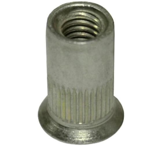 Заклепка-гайка ЦКИ м4x12 потайная, рифленая, А2, bralo, под пакет 1.5-3 мм, 20 шт. 38104