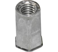 Заклепка-гайка ЦКИ м8, плоский, уменьшенный, шестигранная, удлиненная, сталь, цинк, 100 шт. 39999