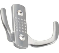 Крючок мебельный Trodos ZY-201В 2-рожковый, сплав ЦАМ, хром матовый 302079