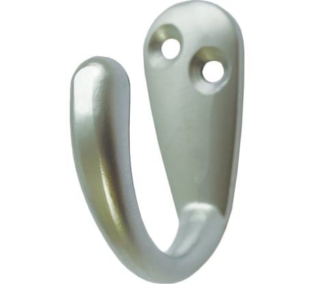 Крючок мебельный Trodos DMZ-31304 1-рожковый, сплав ЦАМ, хром матовый 303728