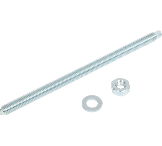 HIMTEX Шпилька для хим.анкеров 5.8 кл.пр. с гайкой и шайбой М10x190 10 шт SKA10190 1