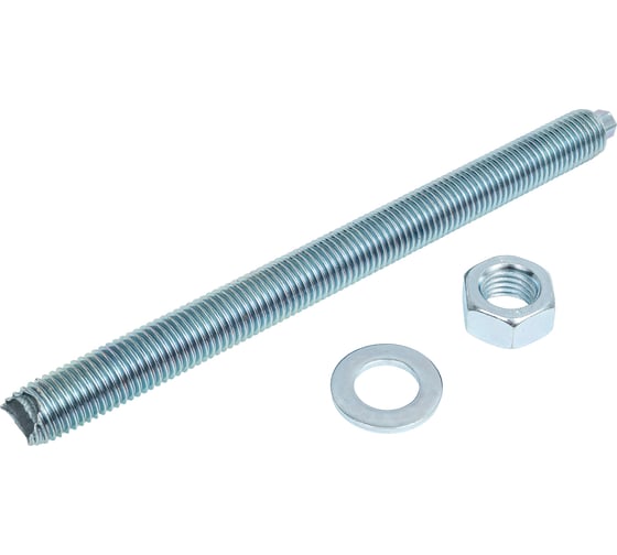 HIMTEX Шпилька для хим.анкеров 5.8 кл.пр. с гайкой и шайбой М24x300 SKA24300 1