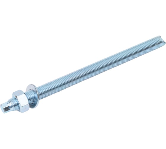 HIMTEX Шпилька для хим.анкеров 5.8 кл.пр. с гайкой и шайбой М20x300 SKA20300 1