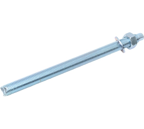 HIMTEX Шпилька для хим.анкеров 5.8 кл.пр. с гайкой и шайбой М20x300 SKA20300