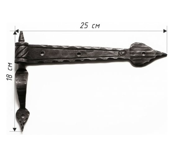 Дверная кованая петля Covali 25 см MS-81