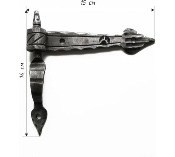 Дверная кованая петля Covali 15 см MS-79