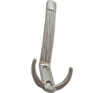 Крючок мебельный Trodos ZY-213А 3-рожковый, сплав ЦАМ, никель 302109