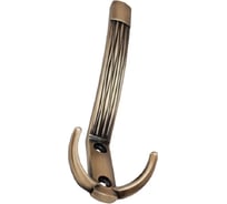 Крючок мебельный Trodos ZY-213А 3-рожковый, сплав ЦАМ, бронза 302111