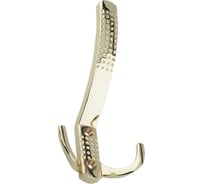 Крючок мебельный Trodos ZY-212А 3-рожковый, сплав ЦАМ, золото 302103