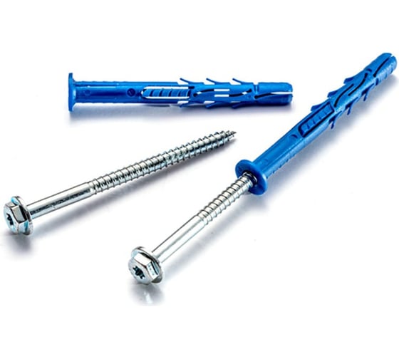 Рамный фасадный дюбель RAWLPLUG М10x140 нейлон, голова шестигран. R-FF1-N-K, 4 шт. R-FF1-N-10K140-MF 1