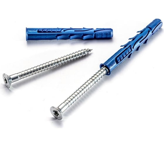 Рамный фасадный дюбель RAWLPLUG М10x120 нейлон, голова потай R-FF1-N-L, 4 шт. R-FF1-N-10L120F 1