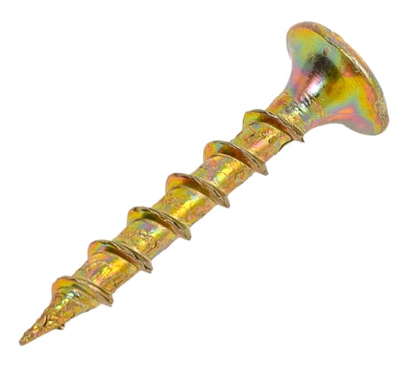 Саморез для крепления ГКЛ к дереву МЕТАЛЛСЕРВИС, желтый цинк 3,5x25 250 шт. МС 1265550