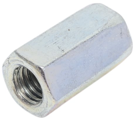 Гайка МЕТАЛЛСЕРВИС M8 DIN6334 соединительная, оцинкованный, 1 шт. МС 1240347