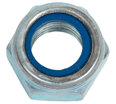 Гайка МЕТАЛЛСЕРВИС М16 DIN985 со стопорным кольцом, оцинкованный, 1 шт. МС 1240374