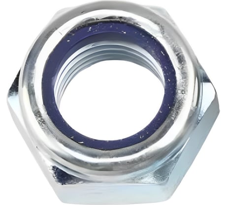 Гайка МЕТАЛЛСЕРВИС M5 DIN985 со стопорным кольцом, оцинкованный, 16 шт. МС 1240332