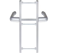 Гарнитур профиль на накладке Doorlock PH92/30 RAL9006 серебр. межосевое расст. 92мм 05477