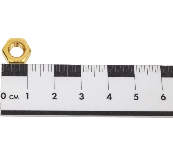 Гайка шестигранная DINFIX DIN 934 , латунь М 6 2 шт 00-0004535