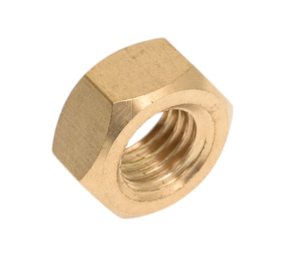 Гайка шестигранная DINFIX DIN 934 , латунь М 12 5 шт 00-0004548