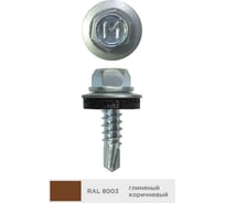 Кровельный саморез Daxmer 4,8x19 мм, RAL 8003, сверло №2, 400 шт. 00000317525