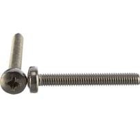 Винт ЦКИ DIN7985 М6х45 нерж. A2 100 шт 58717