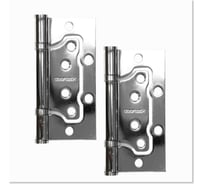 Петля карточная без врезки Doorlock H100/76/2BB CP полированный хром, 100x76x2,5мм, 2 шт 77021