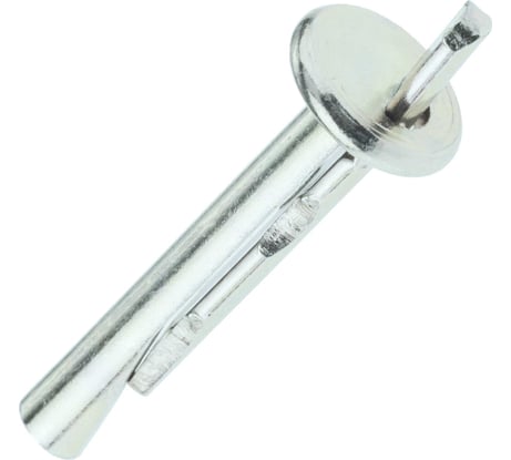 Анкер-клин Rizzel 6x60 белый цинк, 100 шт. 438781