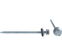 Кровельные саморезы с буром Партнер 4,8x70 белый цинк 150 шт ФАС 76930 150 73