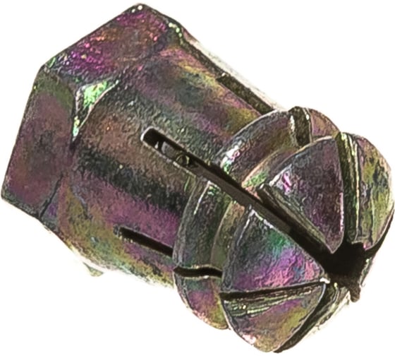 Дюбель мебельный металлический бусола Element М6 цинк 4 шт 131530