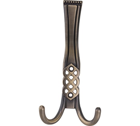 Крючок мебельный трехрожковый KERRON атласная бронза KR-0300-MAB