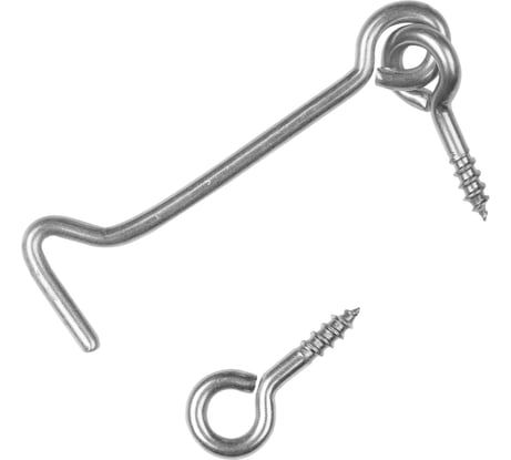 Дверной крюк ЕВРОПАРТНЕР 80 мм. нержав.сталь 1 шт. G2 0124 2