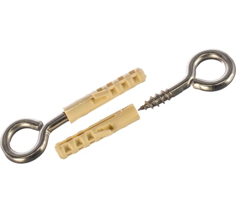 Петля-шуруп ЕВРОПАРТНЕР 16х8х4,1 нержав.сталь 2 шт. G2 0552 1