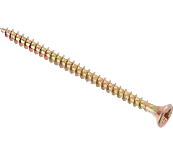 Универсальные саморезы Стройбат 6,0x70 желтый цинк 032511 1