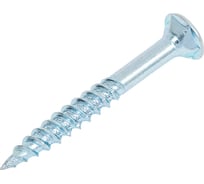 Конструкционный шуруп TULSTOR T-Drive с потайной шляпкой 5x40 голубая оцинковка ТХ25 упак 500шт 105041